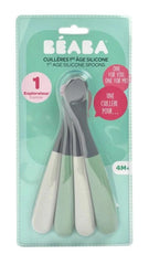 Beaba 1st Age Silicone Spoons Set of 4 Two-Tone | The Nest Attachment Parenting Hub