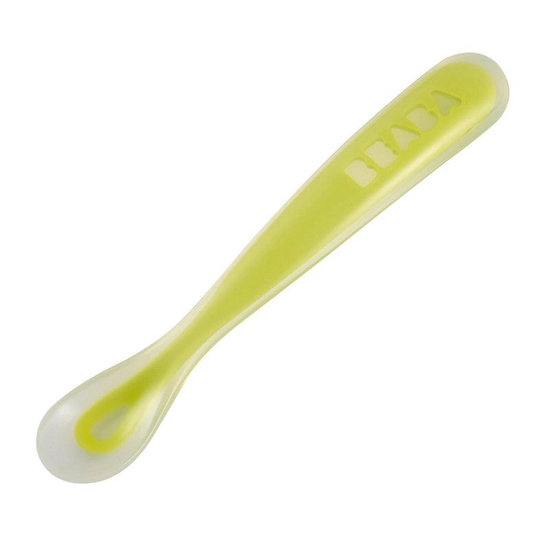 Beaba Ergonomic 1st Stage Silicone Spoon 4m+ | The Nest Attachment Parenting Hub
