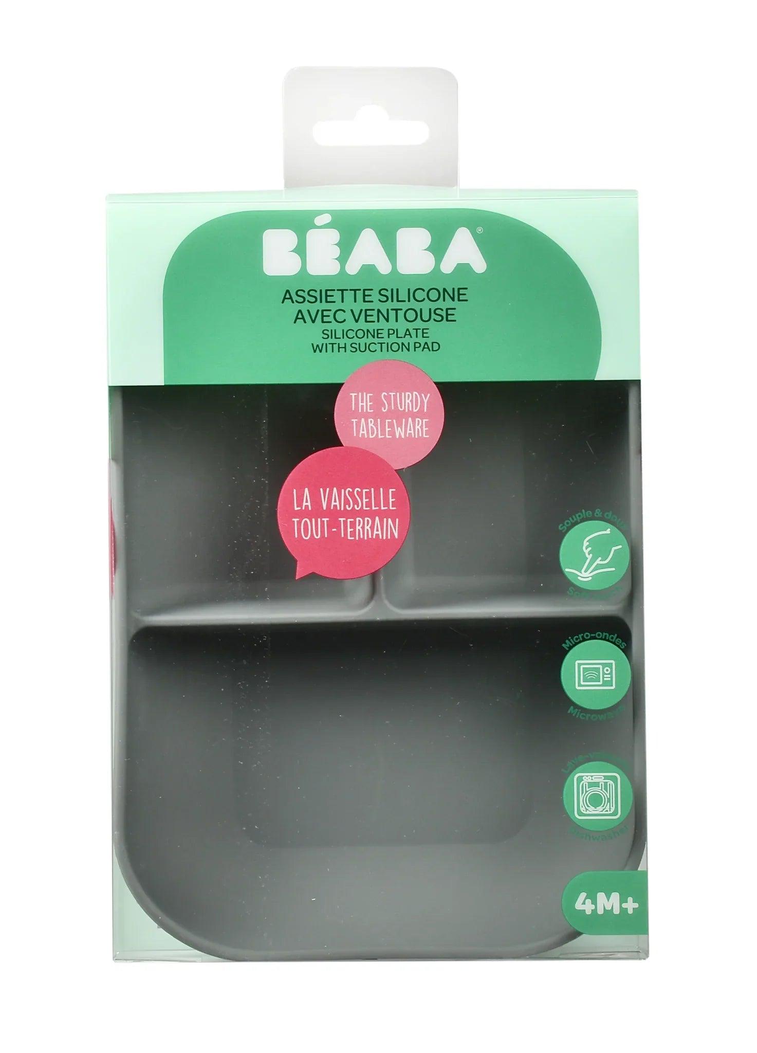 Beaba Silicone Suction Divided Plate | The Nest Attachment Parenting Hub