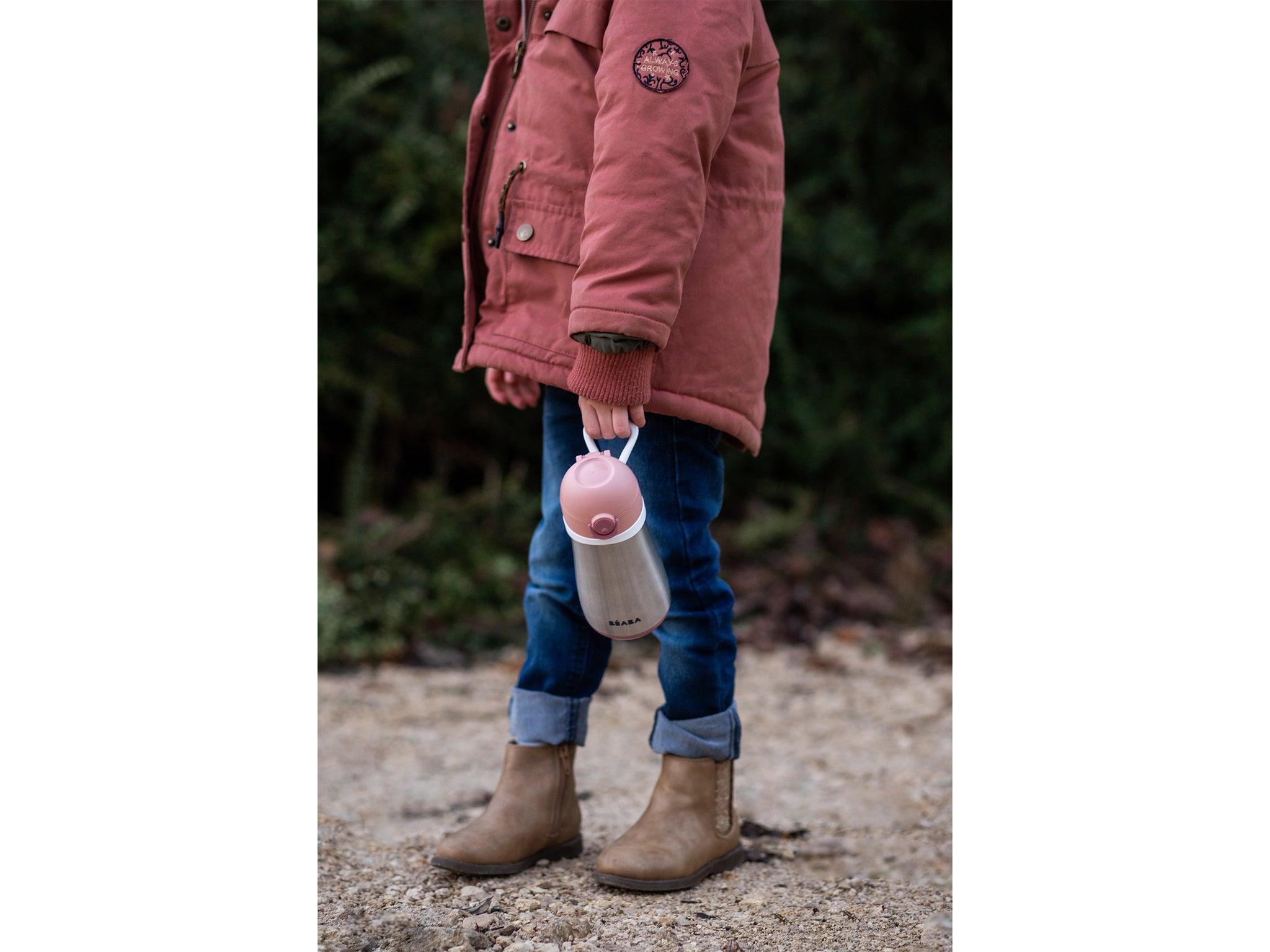 Beaba Stainless Steel Spout Bottle 350ml | The Nest Attachment Parenting Hub