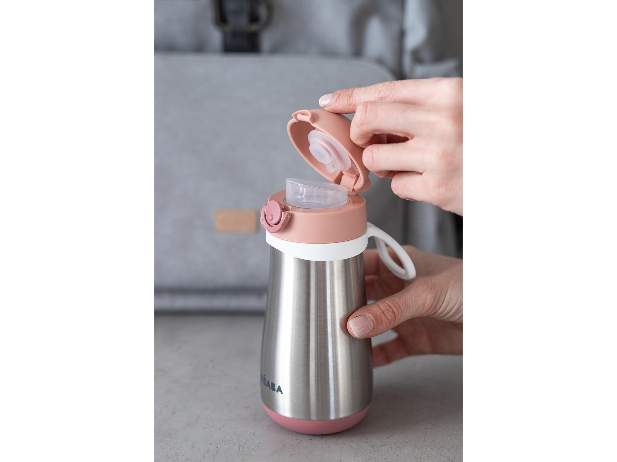 Beaba Stainless Steel Spout Bottle 350ml | The Nest Attachment Parenting Hub