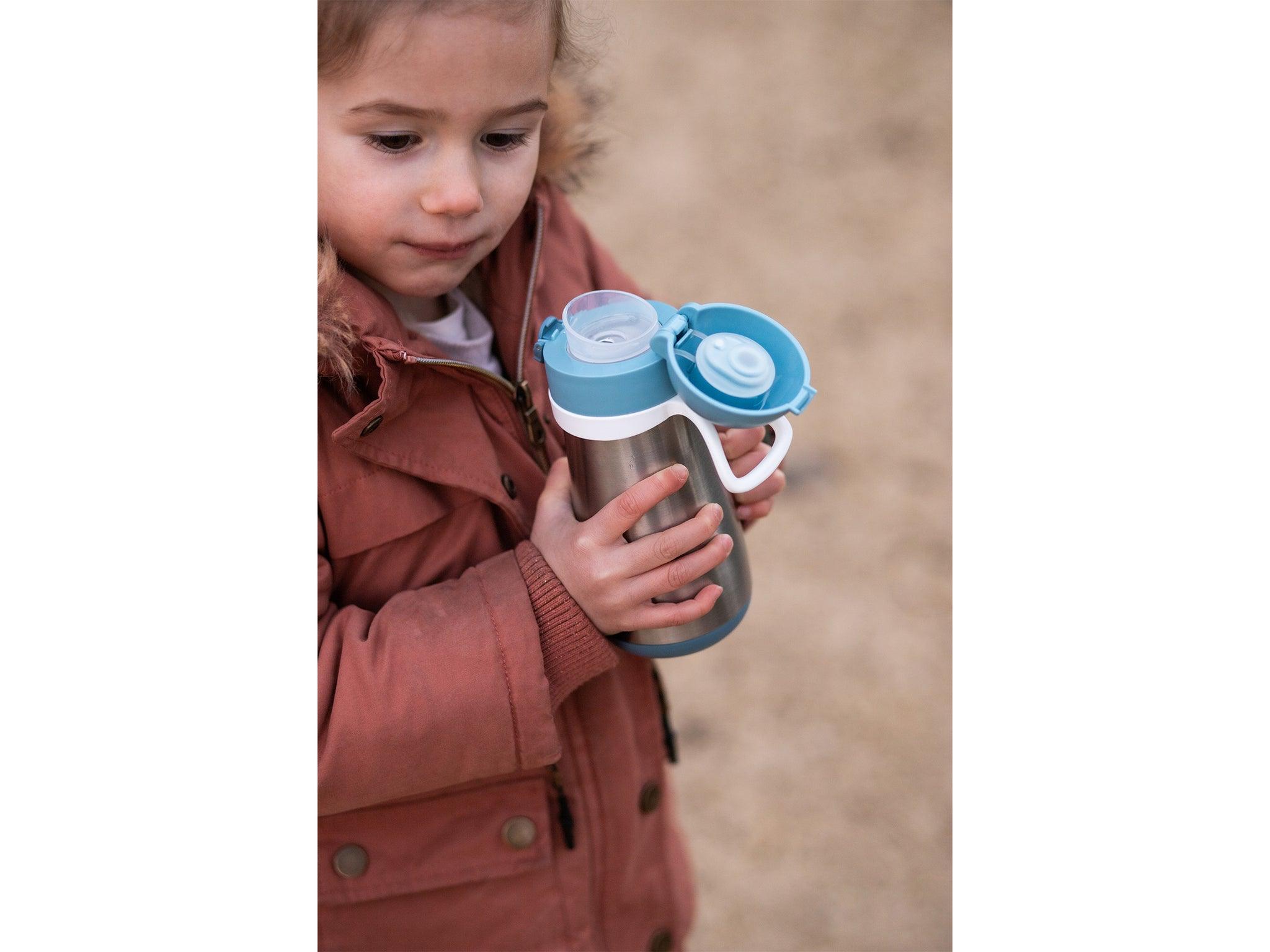 Beaba Stainless Steel Spout Bottle 350ml | The Nest Attachment Parenting Hub