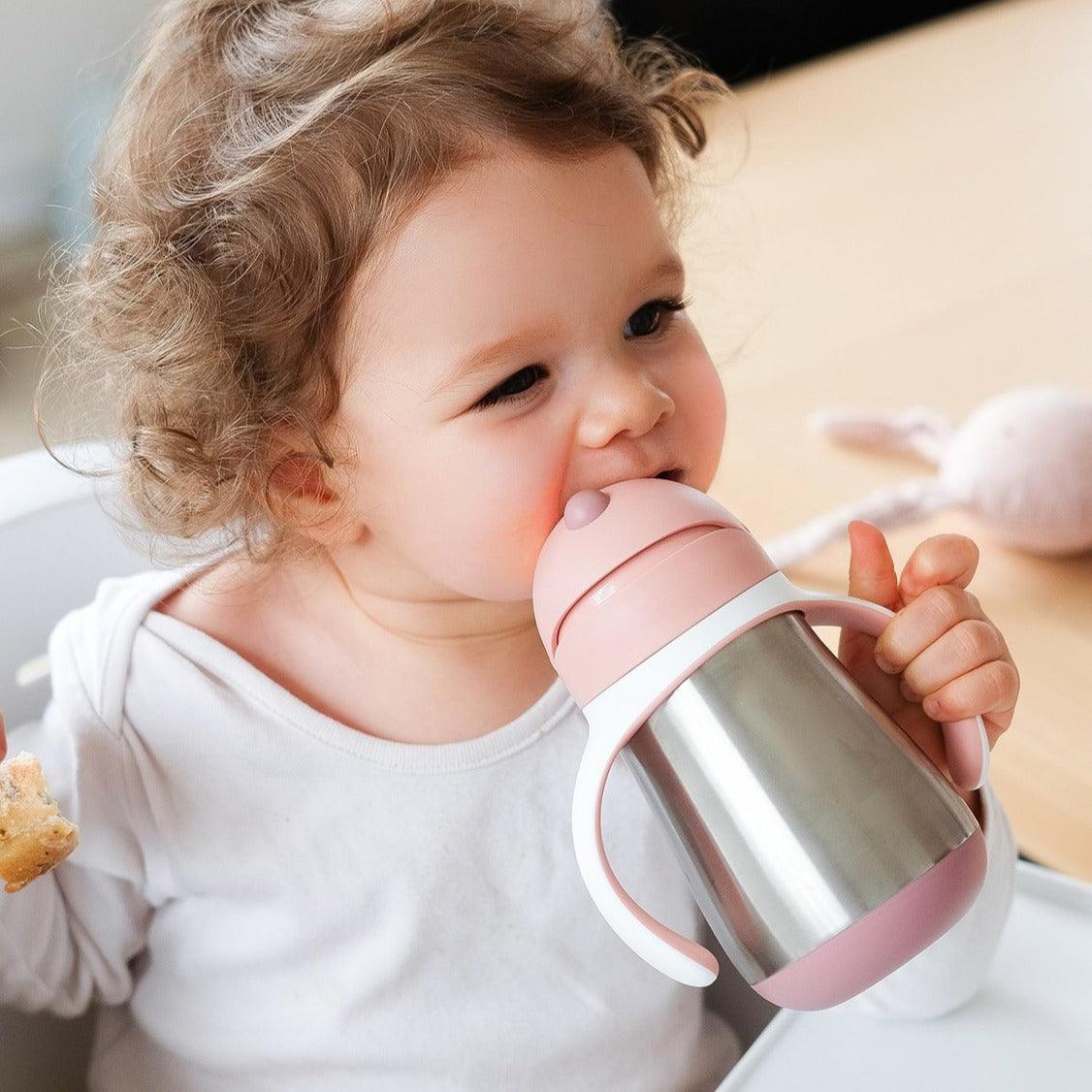 Beaba Stainless Steel Straw Cup 250ml | The Nest Attachment Parenting Hub