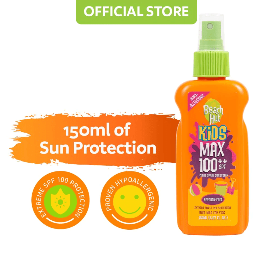 Beach Hut Kid's Spray SPF100 150ml | The Nest Attachment Parenting Hub