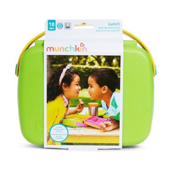 Munchkin Lunch Bento Box with Stainless Steel Utensils 18m+ | The Nest Attachment Parenting Hub