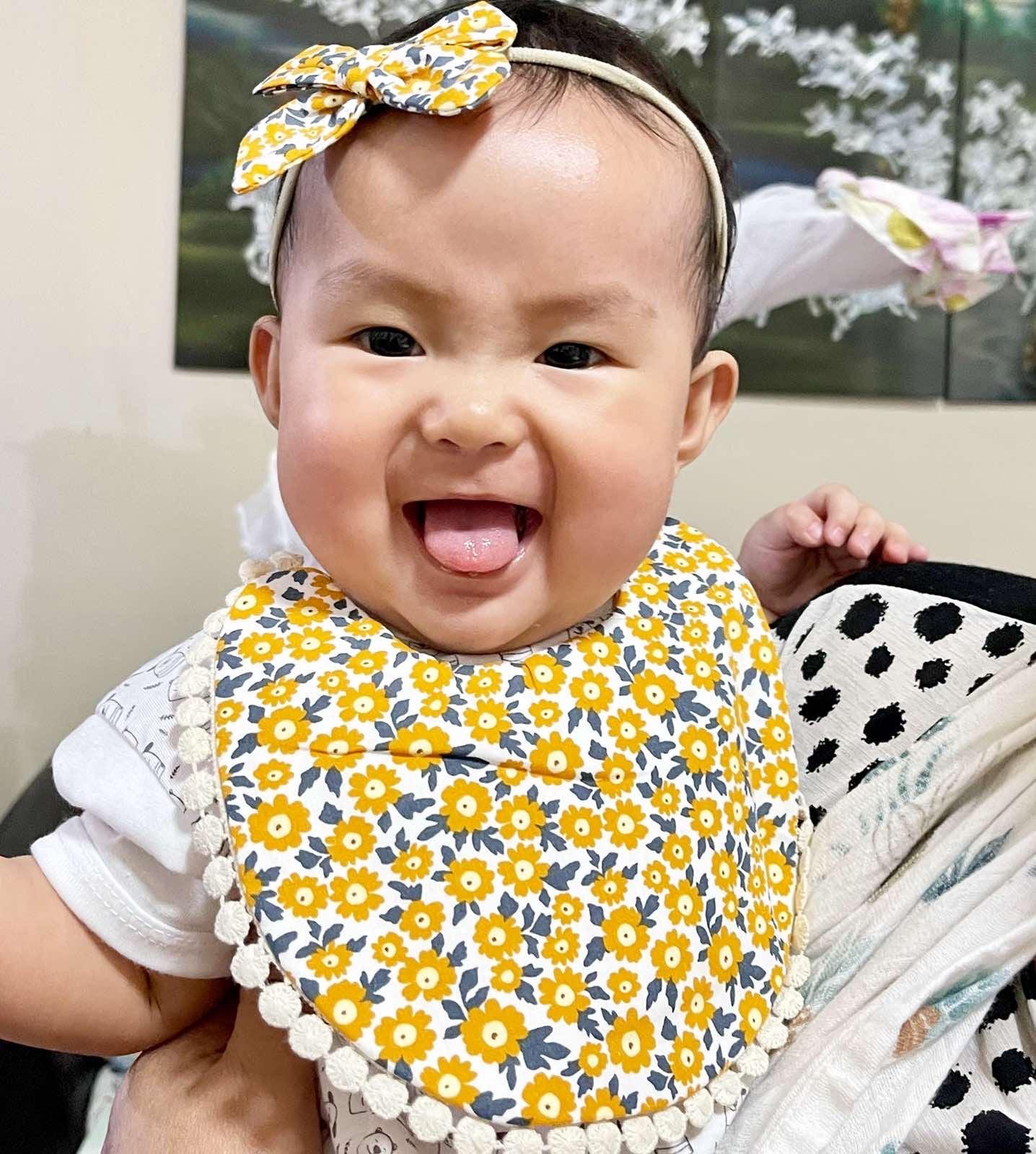 Blooming Wisdom Chic Bib & Bows Set - Marigold | The Nest Attachment Parenting Hub