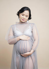 Blooming Wisdom Maternity Tulle Dress | The Nest Attachment Parenting Hub