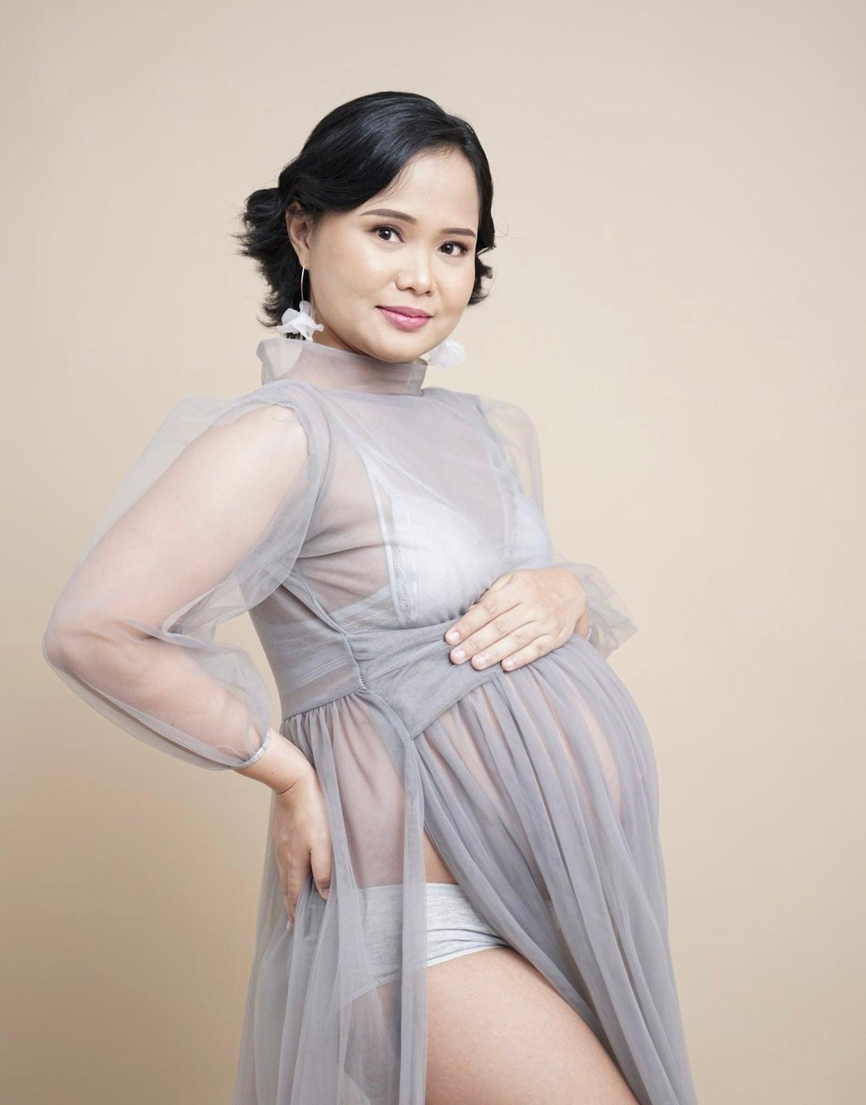 Blooming Wisdom Maternity Tulle Dress | The Nest Attachment Parenting Hub