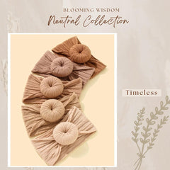 Blooming Wisdom Neutral Collection Headbands - Timeless | The Nest Attachment Parenting Hub