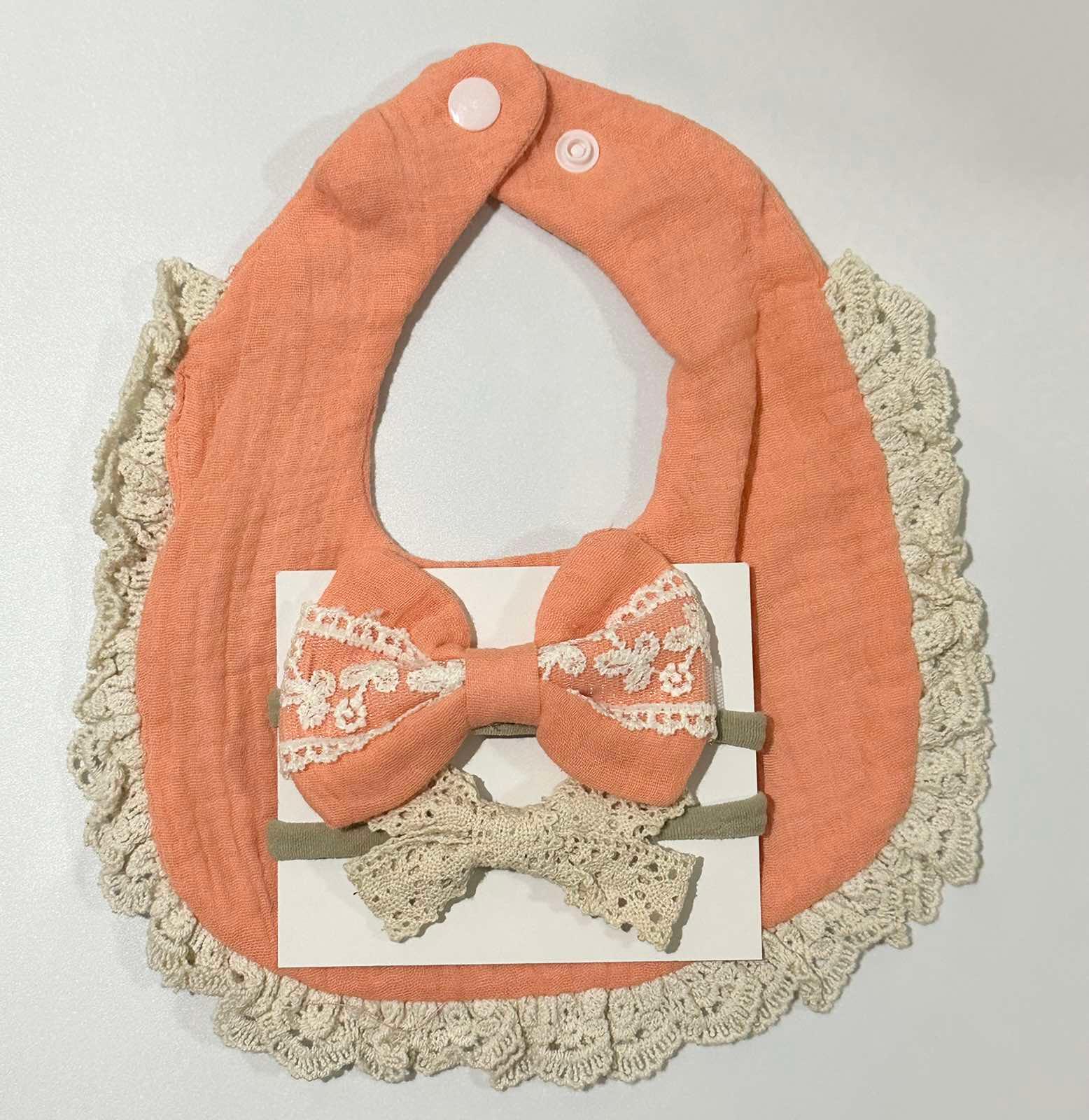 Blooming Wisdom Pretty Bib & Bows Set | The Nest Attachment Parenting Hub