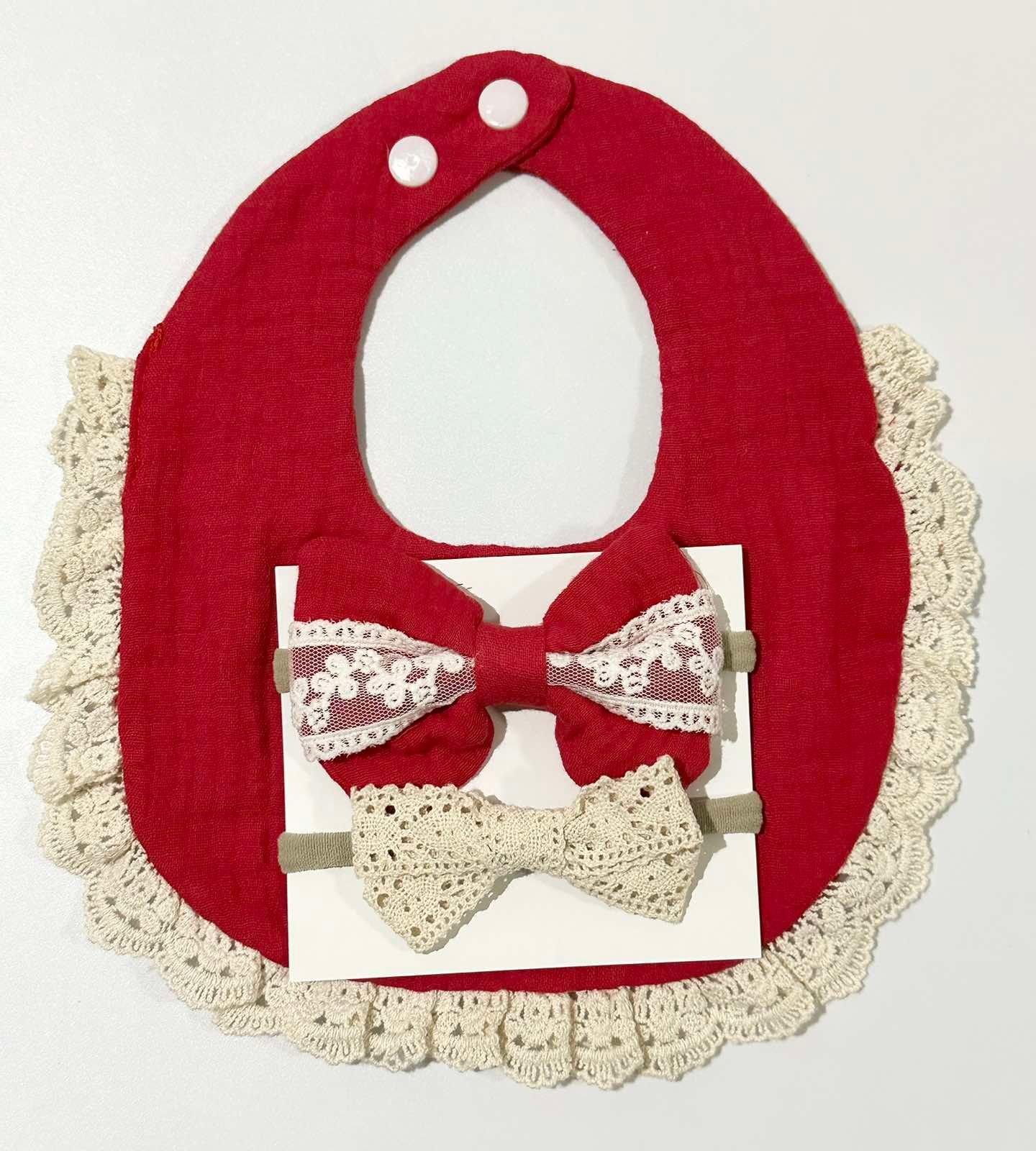 Blooming Wisdom Pretty Bib & Bows Set | The Nest Attachment Parenting Hub