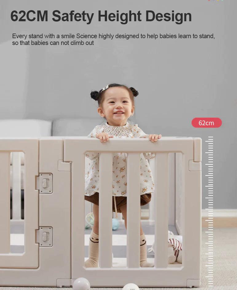 Bonjour Baby 12 Panel Playpen with Door | The Nest Attachment Parenting Hub