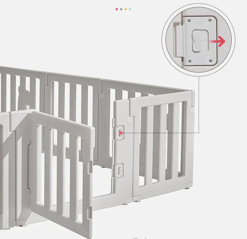 Bonjour Baby 12 Panel Playpen with Door | The Nest Attachment Parenting Hub