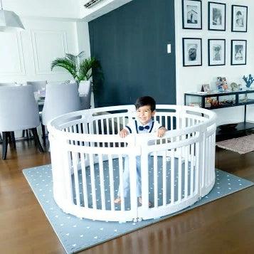 Bonjour Baby 8 Panel Circular Playpen | The Nest Attachment Parenting Hub