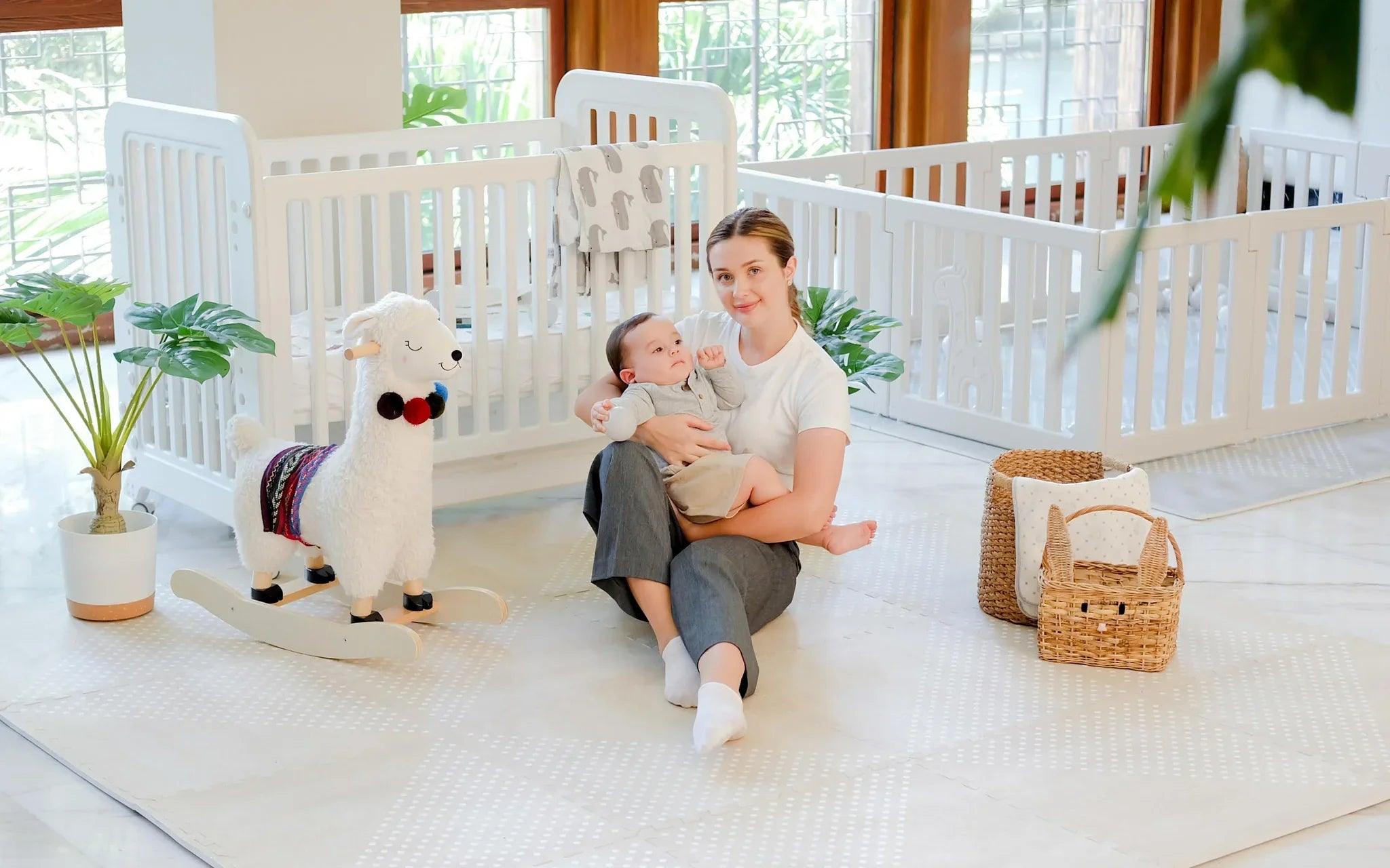 Bonjour Baby Extra Large Luxe Playmat Sandstone Pebble | The Nest Attachment Parenting Hub