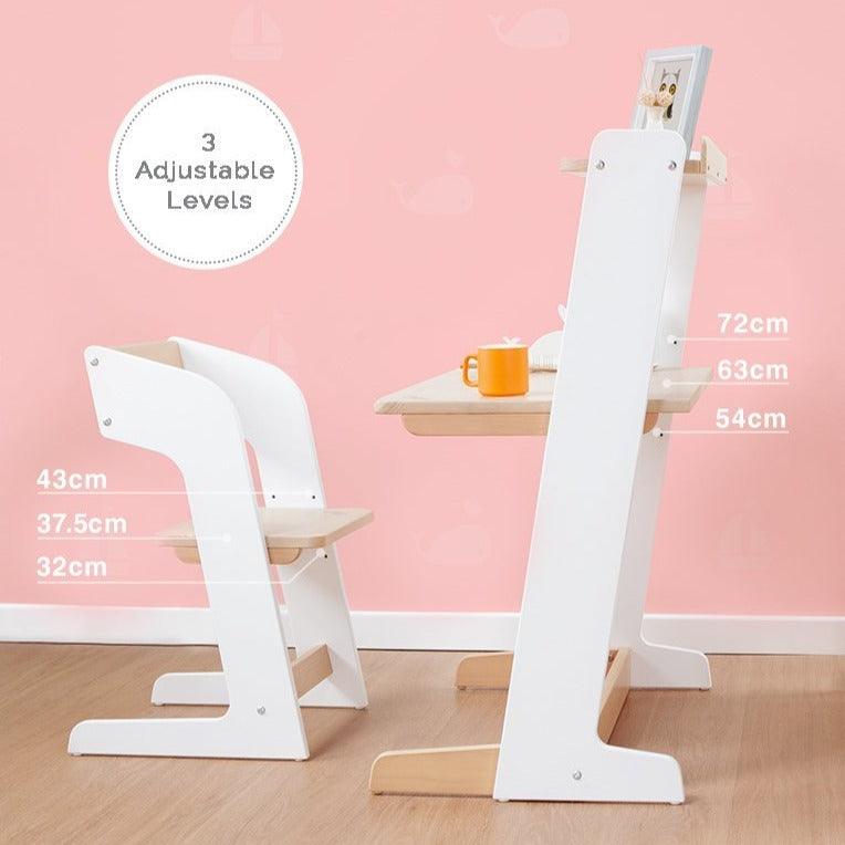 Boori Adjustable Oslo Study Table Desk - No Box | The Nest Attachment Parenting Hub