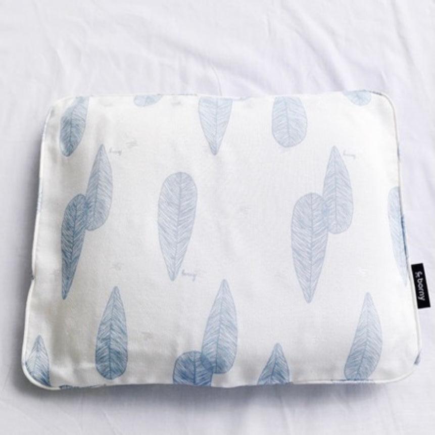 Borny Air Pillow Junior Pillowcase - Blue Leaf | The Nest Attachment Parenting Hub