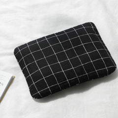 Borny Air Pillow Newborn Pillowcase Black Plaid | The Nest Attachment Parenting Hub