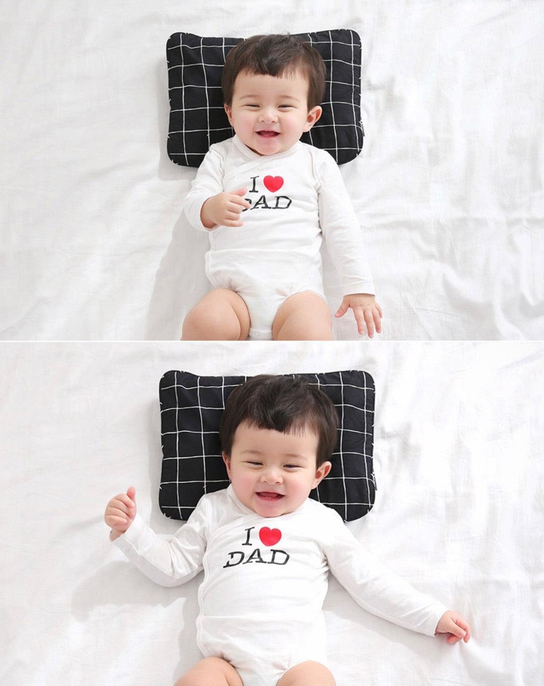 Borny Air Pillow Newborn Pillowcase Black Plaid | The Nest Attachment Parenting Hub