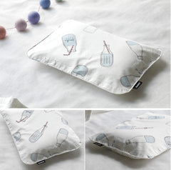 Borny Air Pillow Newborn Pillowcase Blue Bottles | The Nest Attachment Parenting Hub