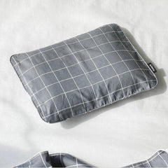 Borny Air Pillow Newborn Pillowcase Grey Plaid | The Nest Attachment Parenting Hub