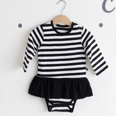 Borny Bodysuits Black & White Stripes | The Nest Attachment Parenting Hub