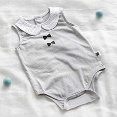 Borny Bodysuits Gray Tuxedo | The Nest Attachment Parenting Hub