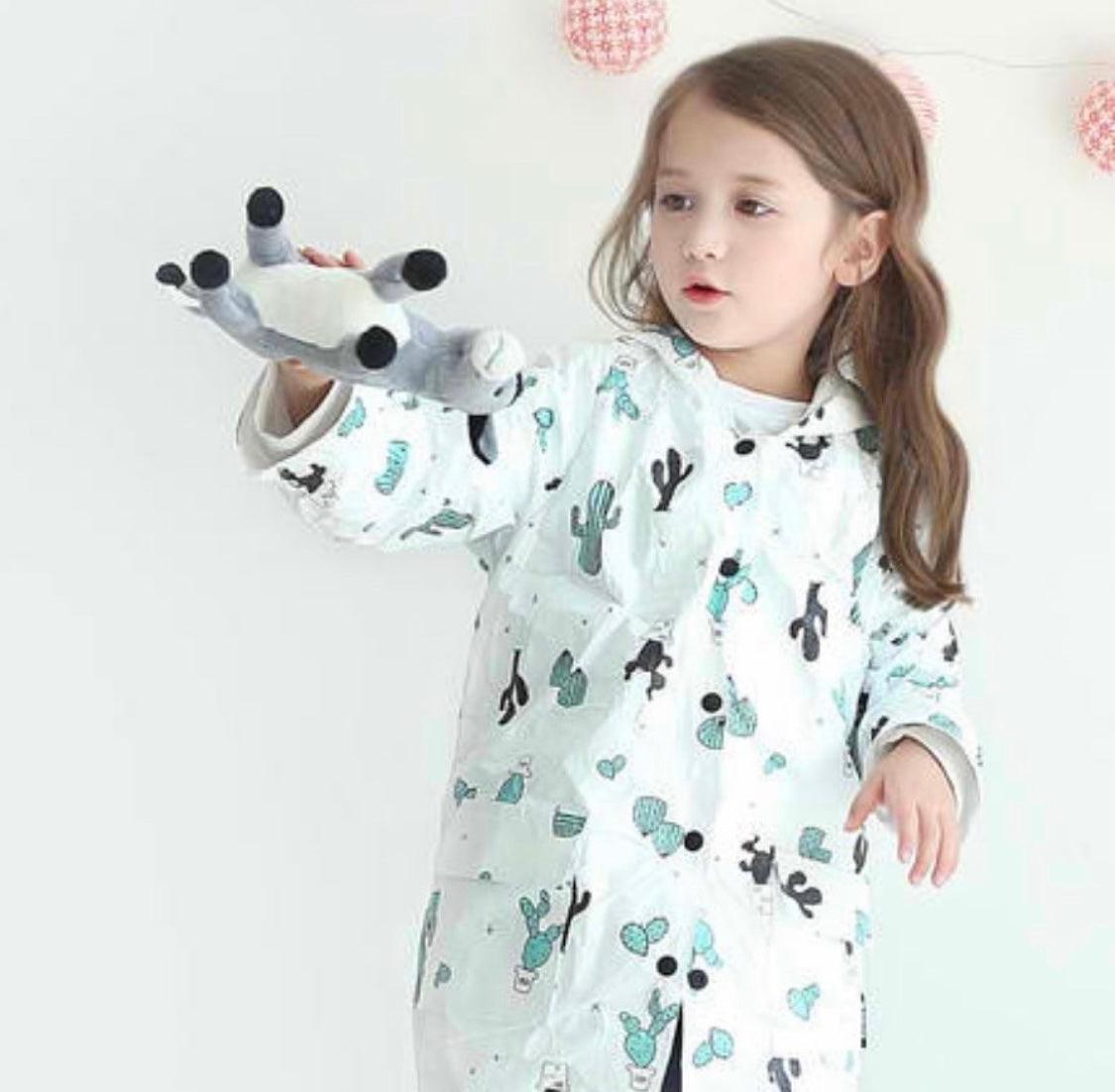 Borny Raincoat - Green Cactus | The Nest Attachment Parenting Hub