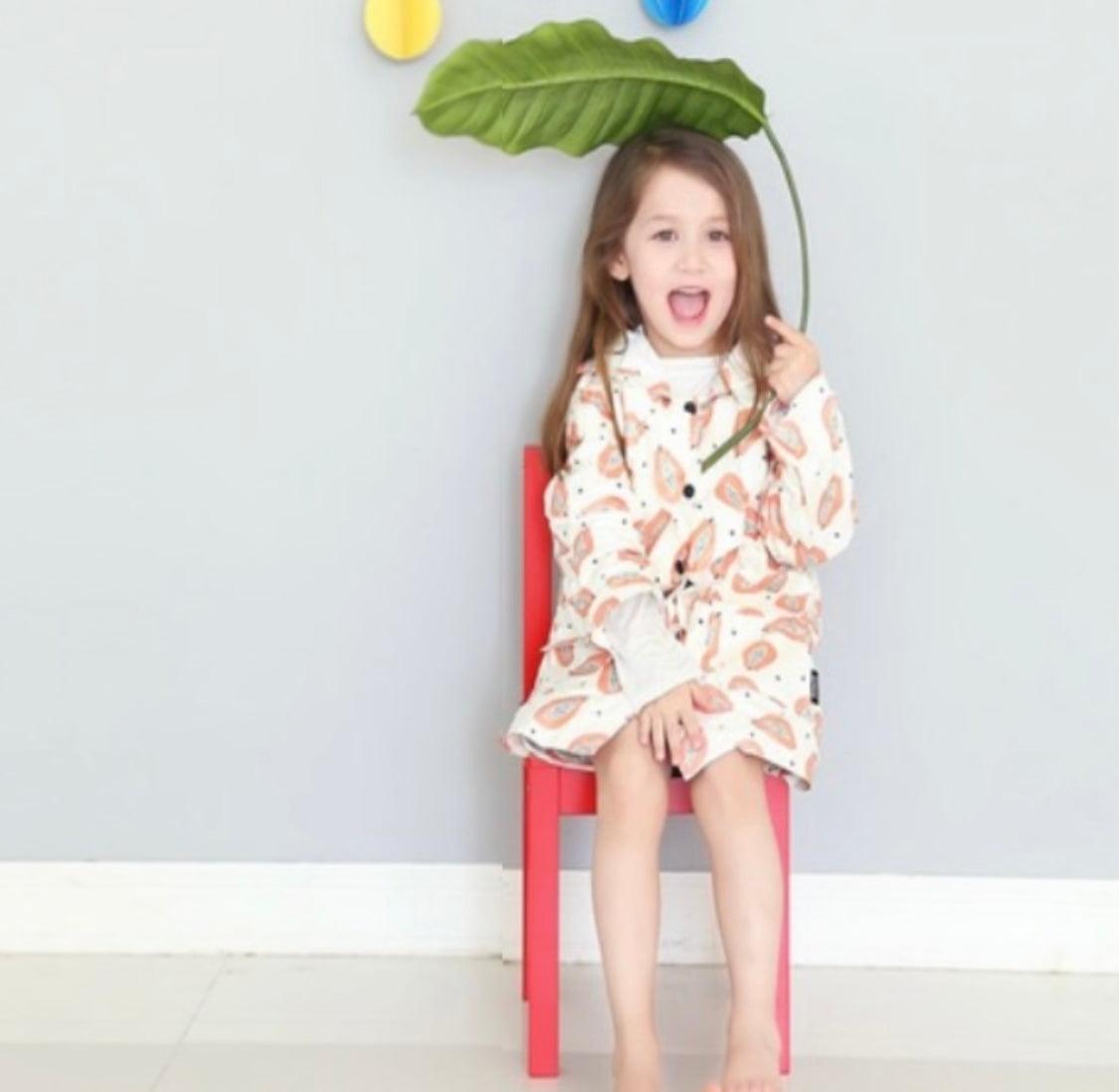 Borny Raincoat - Tropical Papaya | The Nest Attachment Parenting Hub