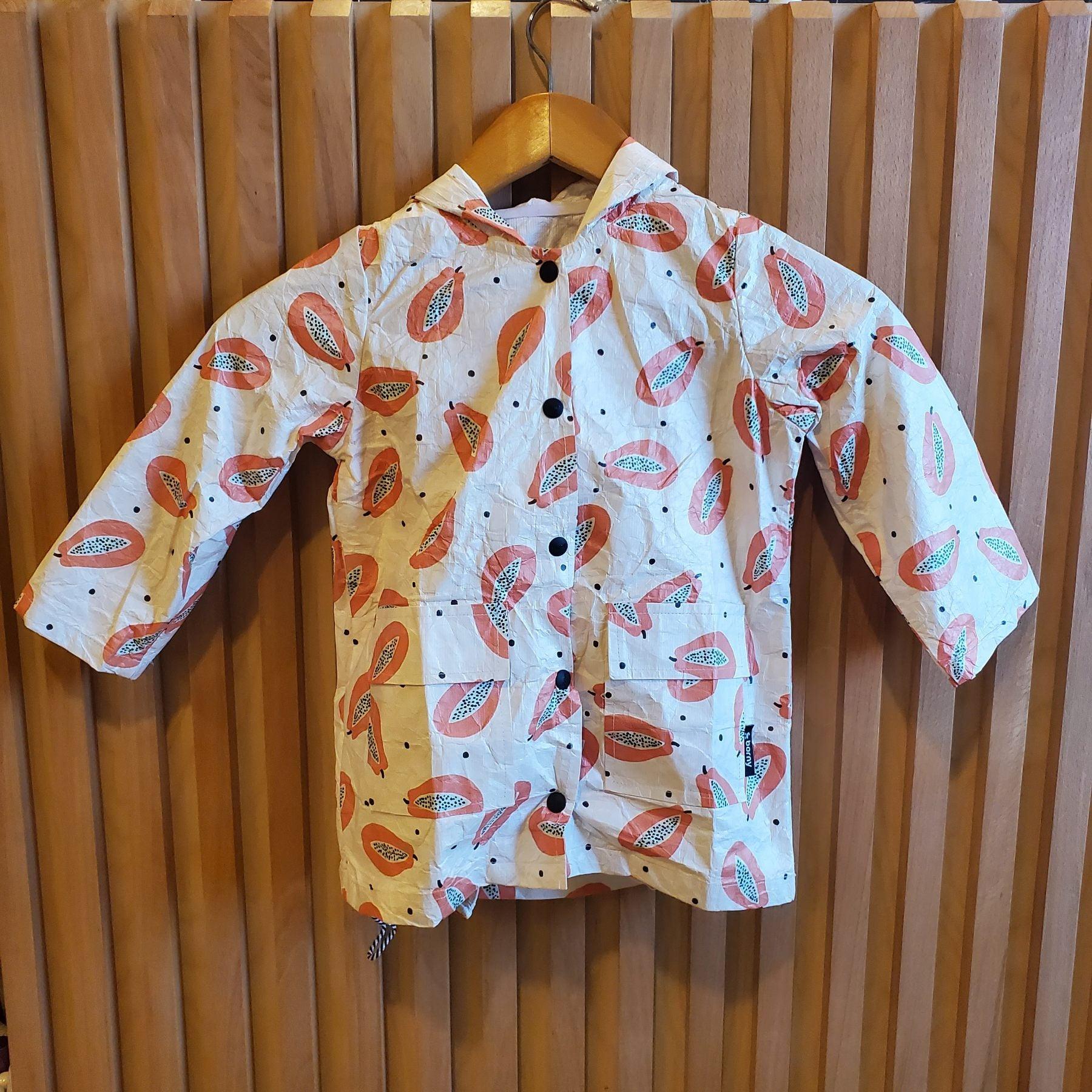 Borny Raincoat - Tropical Papaya | The Nest Attachment Parenting Hub