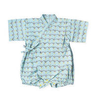 Borny Tie-Side Onesie Blue Pattern | The Nest Attachment Parenting Hub