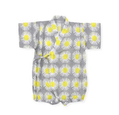 Borny Tie-Side Onesie Gray Sunflower | The Nest Attachment Parenting Hub