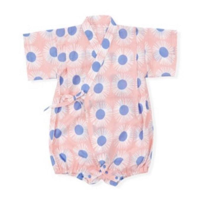 Borny Tie-Side Onesie Pink Sunflower | The Nest Attachment Parenting Hub