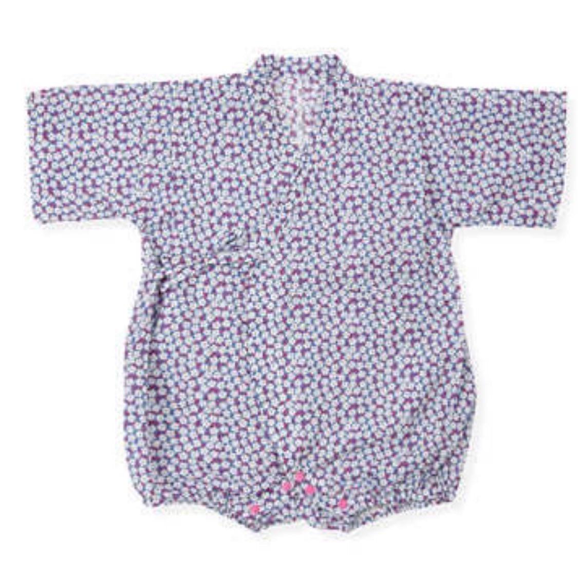 Borny Tie-Side Onesie Purple Small Flower | The Nest Attachment Parenting Hub