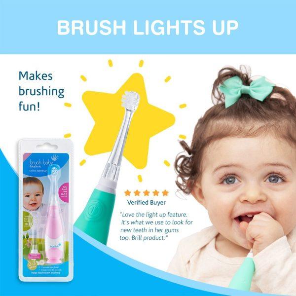 Brush-Baby Babysonic Electric Toothbrush 0-36mo | The Nest Attachment Parenting Hub