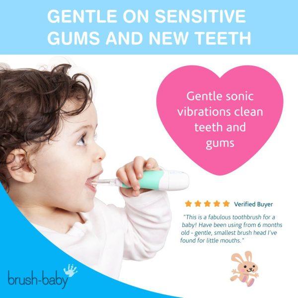 Brush-Baby Babysonic Electric Toothbrush 0-36mo | The Nest Attachment Parenting Hub
