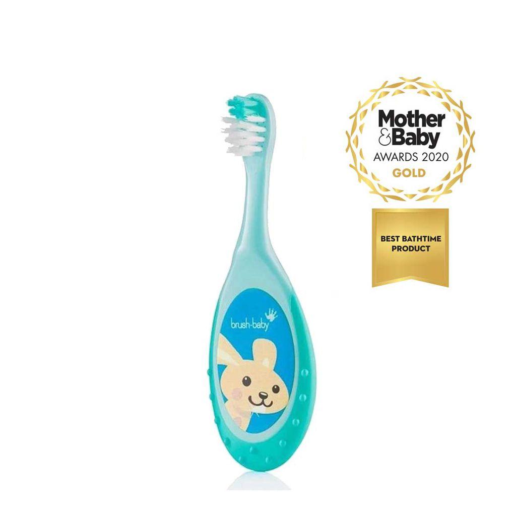 Brush-Baby Bobbie Flossbrush 0-36mo | The Nest Attachment Parenting Hub