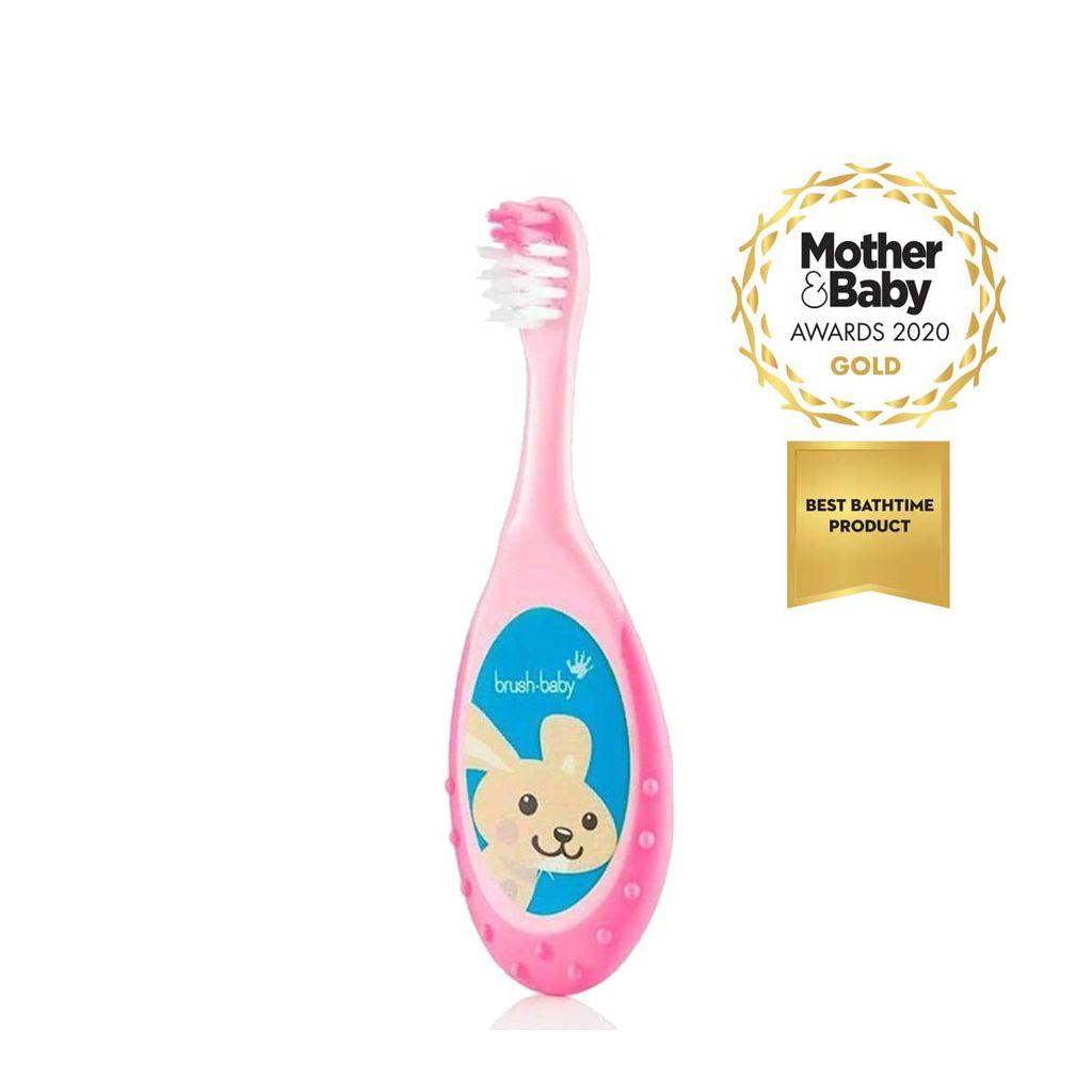 Brush-Baby Bobbie Flossbrush 0-36mo | The Nest Attachment Parenting Hub