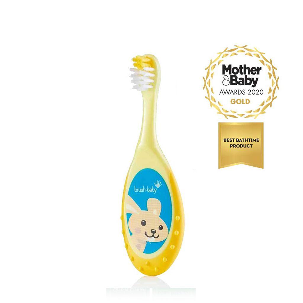 Brush-Baby Bobbie Flossbrush 0-36mo | The Nest Attachment Parenting Hub