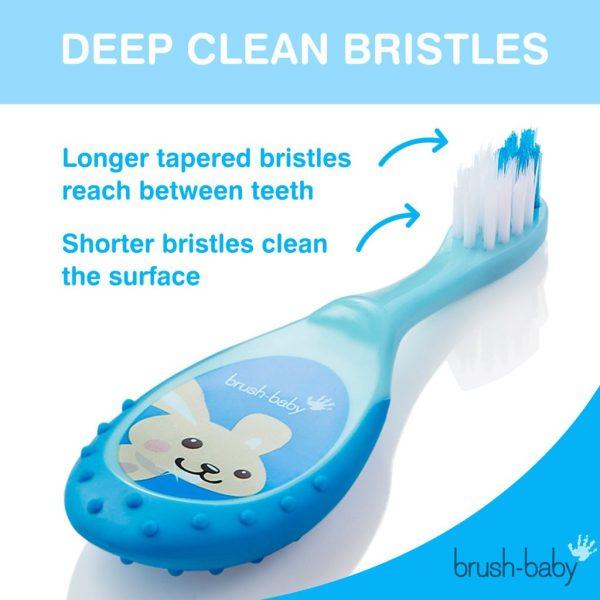 Brush-Baby Bobbie Flossbrush 0-36mo | The Nest Attachment Parenting Hub