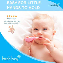 Brush-Baby Bobbie Flossbrush 0-36mo | The Nest Attachment Parenting Hub