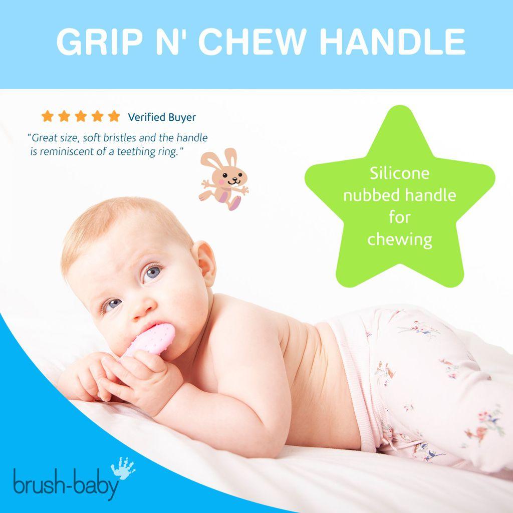 Brush-Baby Bobbie Flossbrush 0-36mo | The Nest Attachment Parenting Hub