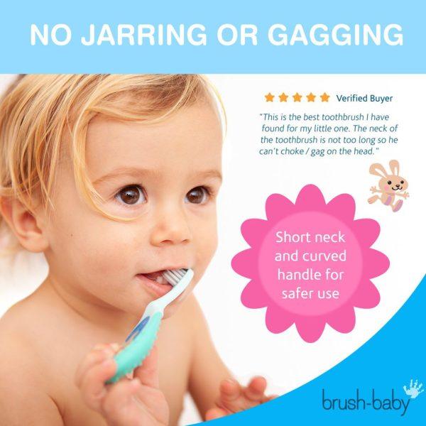 Brush-Baby Bobbie Flossbrush 0-36mo | The Nest Attachment Parenting Hub