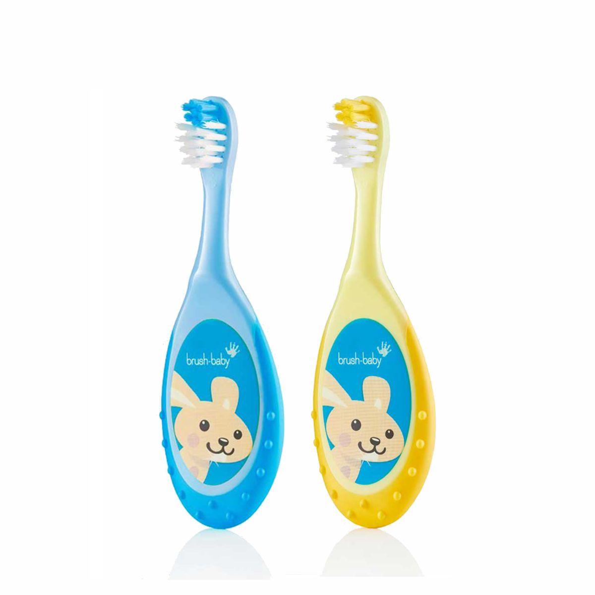 Brush-Baby Bobbie Flossbrush 0-36mo (2 pack) | The Nest Attachment Parenting Hub