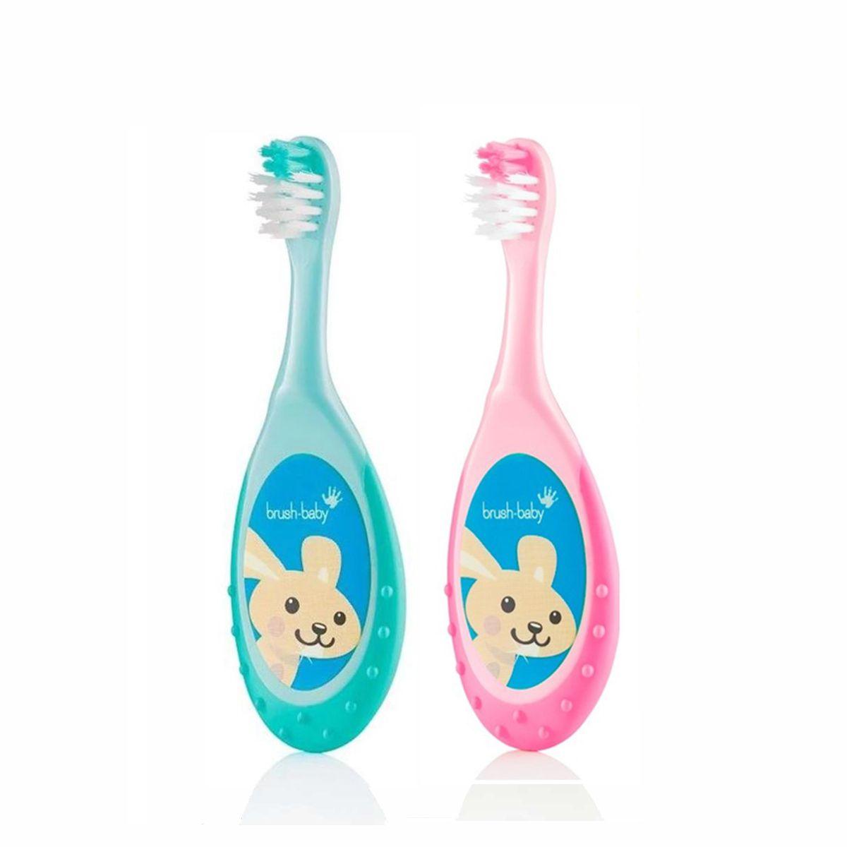 Brush-Baby Bobbie Flossbrush 0-36mo (2 pack) | The Nest Attachment Parenting Hub