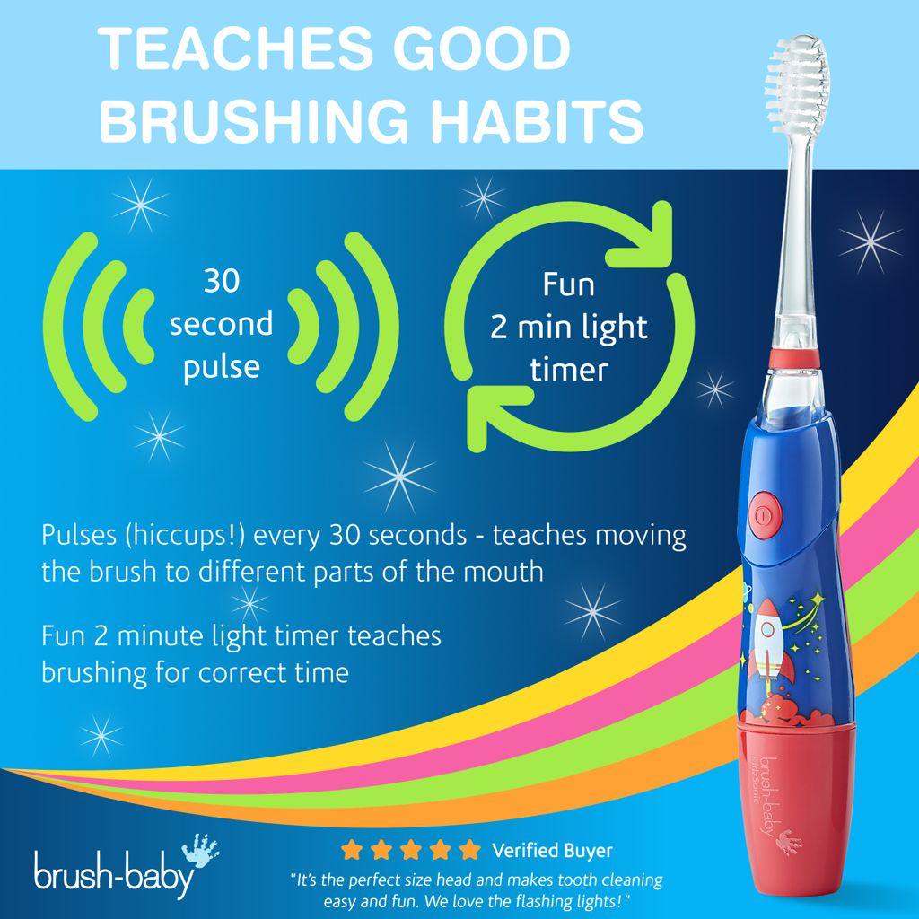 Brush-Baby KidzSonic Electric Toothbrush 3y+ | The Nest Attachment Parenting Hub