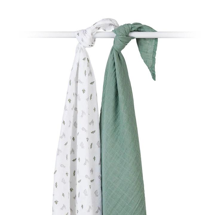 Lulujo Cotton Muslin Blanket (Set of 2) | The Nest Attachment Parenting Hub