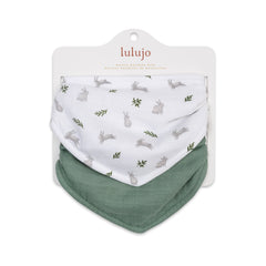 Lulujo Bandana Muslin Bibs Set of 2