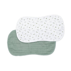 Lulujo Cotton Muslin Burp Cloth Set of 2