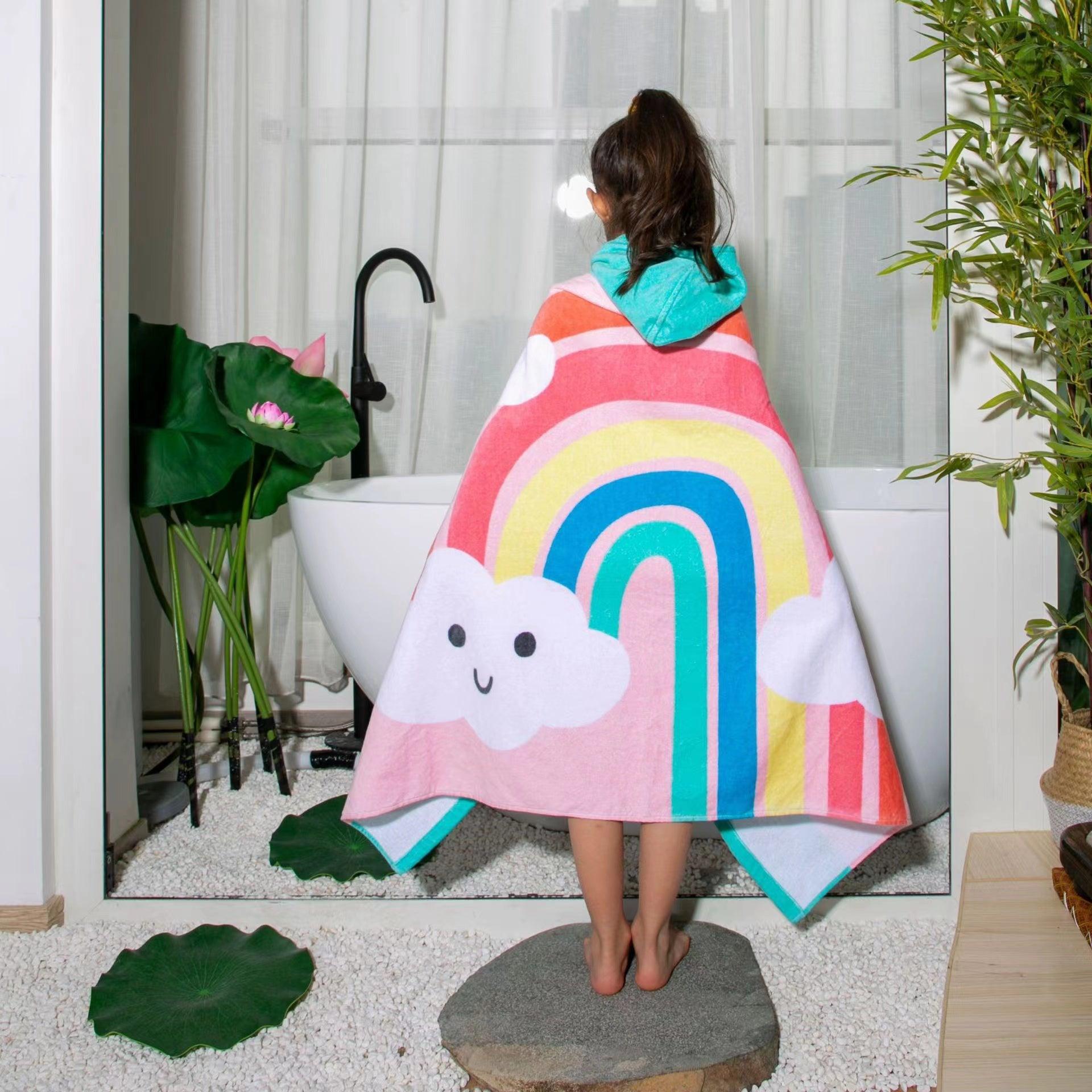 Bunny Bubbles Hooded Towel | The Nest Attachment Parenting Hub